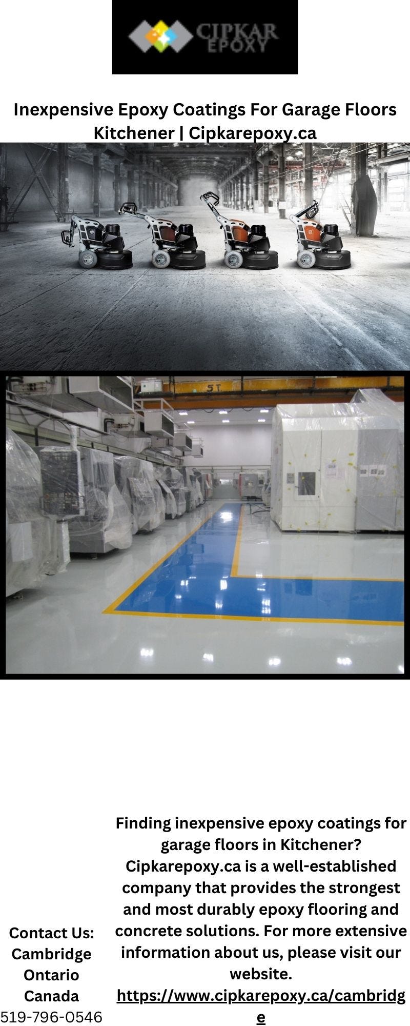 Inexpensive Epoxy Coatings For Garage Floors Kitchener Cipkarepoxy.ca