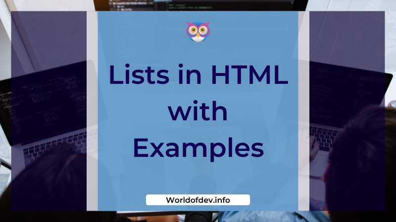 List in HTML with examples. In HTML, you can display lists of… | by ...