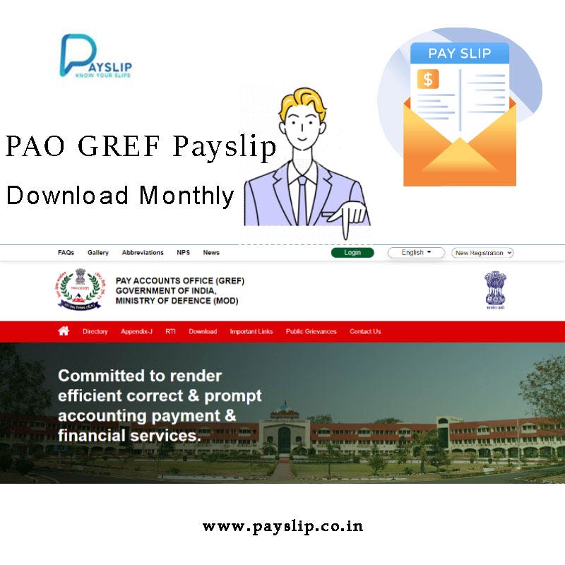 PAO GREF Payslip Download Monthly - Pay Slip - Medium