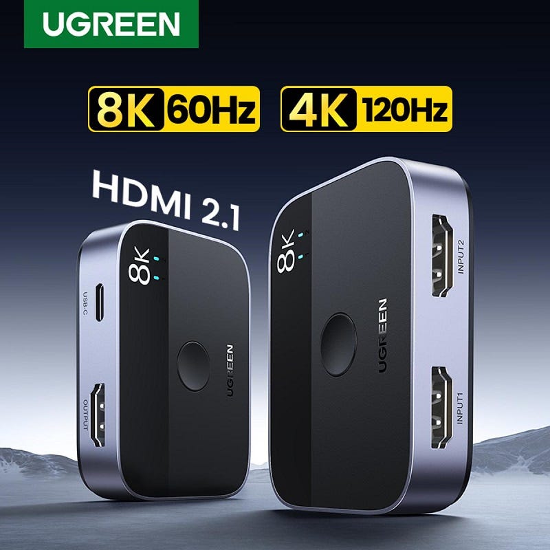 UGREEN HDMI 2.1 Switch 8K. The UGREEN HDMI 2.1 Switch is a…, by ayesha  waqar