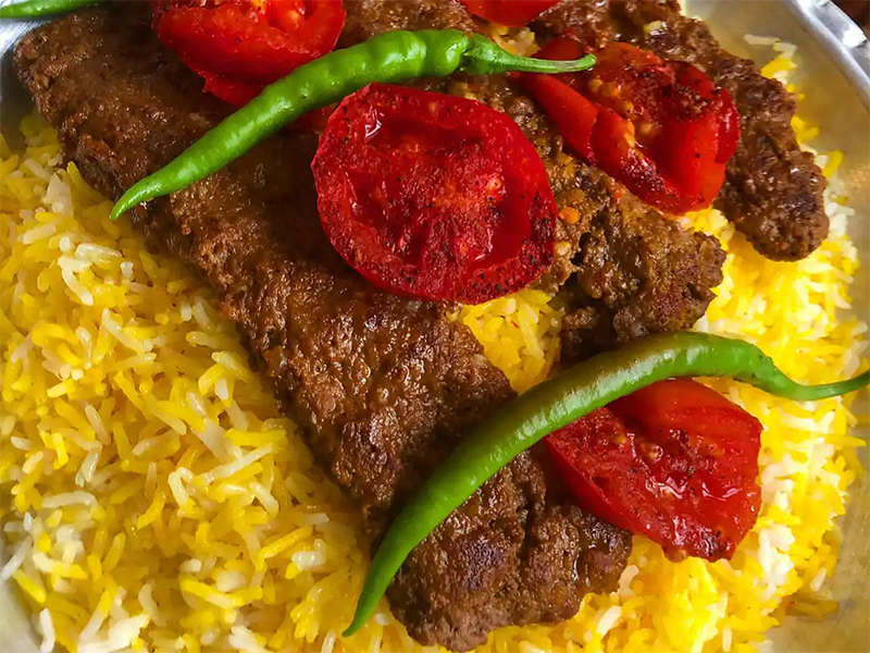 Kabab Tabei, or pan-fried kebab
