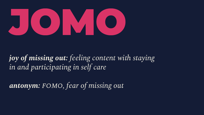 Take a Moment to Savor the JOMO. So many of the headlines in recent…, by  Michelle Boockoff-Bajdek