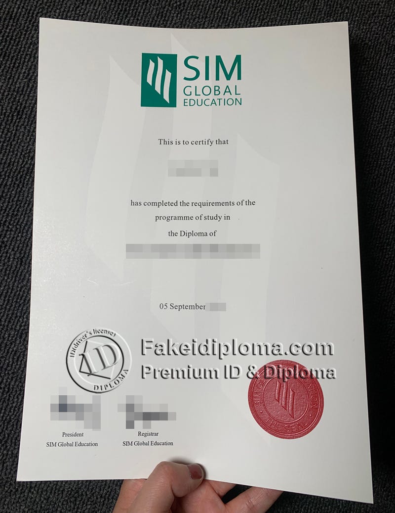 Where can order a SIM Global Education diploma online? - Wuthjergy - Medium