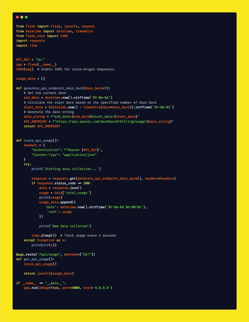 Tracking OpenAI API Usage with Python and Flask: Insights and Method ...