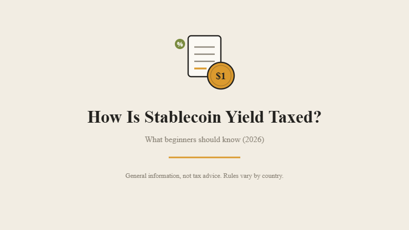 How Is Stablecoin Yield Taxed? What Beginners Should Know