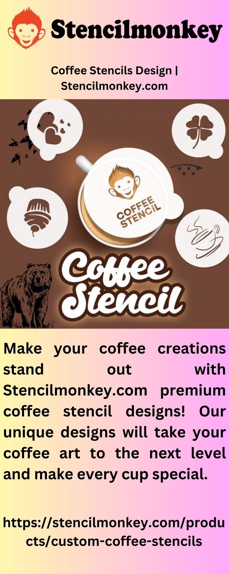 Custom Coffee Stencils