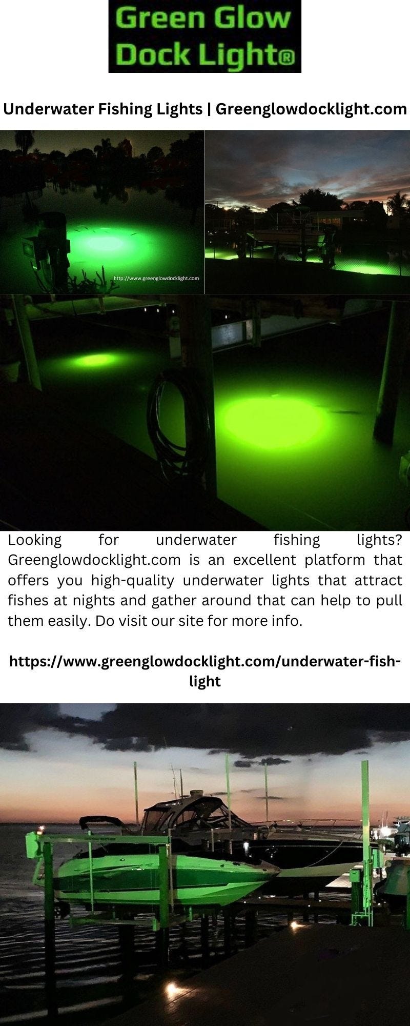 Underwater Fishing Lights  Greenglowdocklight.com - Green Glow Dock Light  LLC - Medium