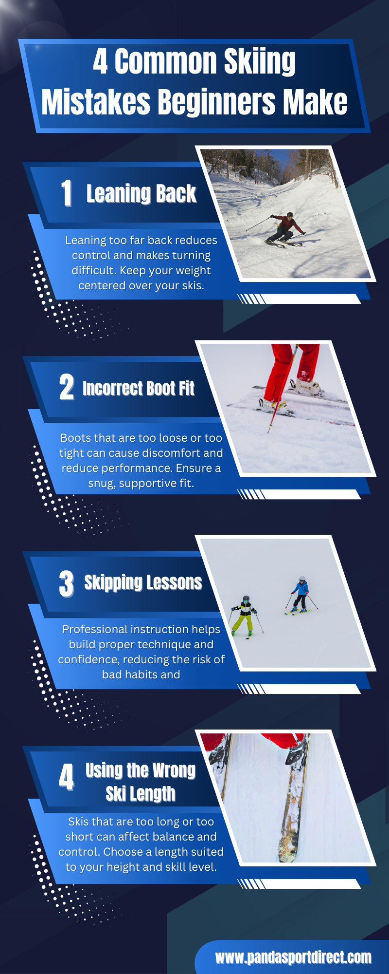 4 Common Skiing Mistakes Beginners Make