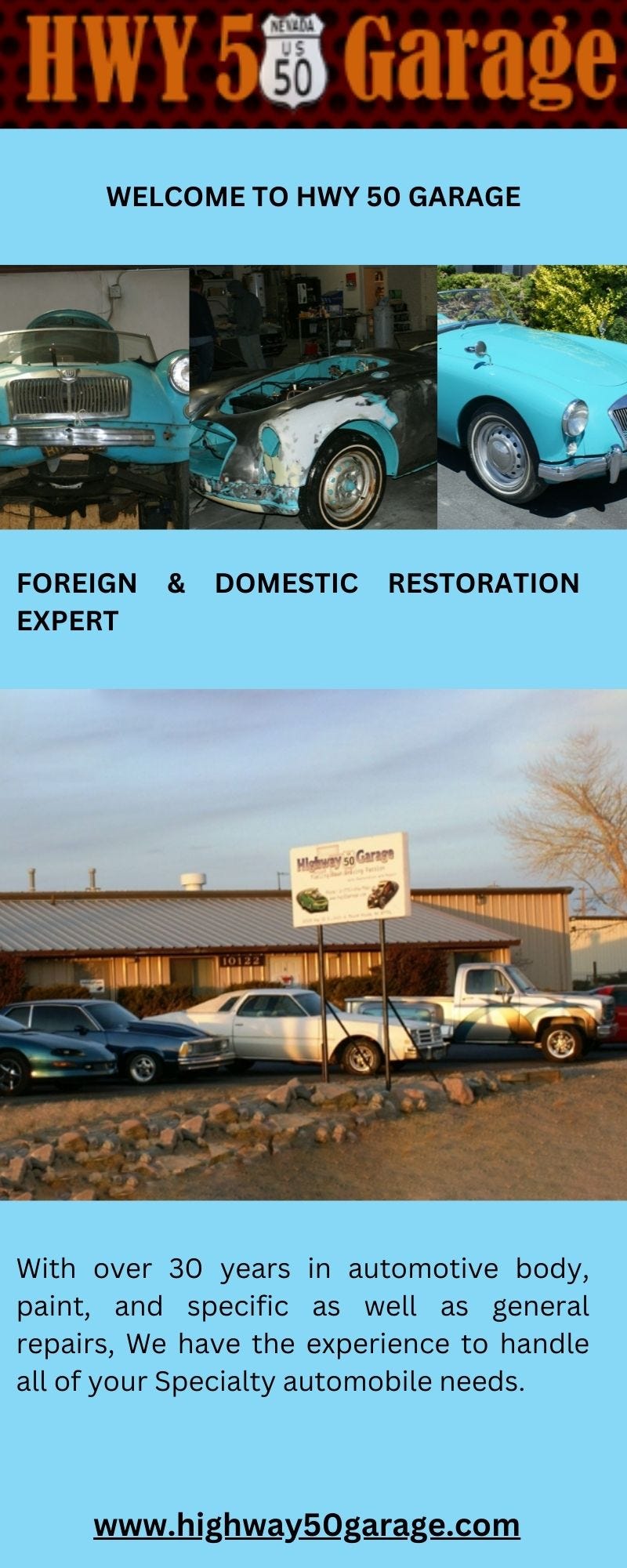 Classic Car Restorations Sparks — Hwy 50 Garage Hwygarage Medium
