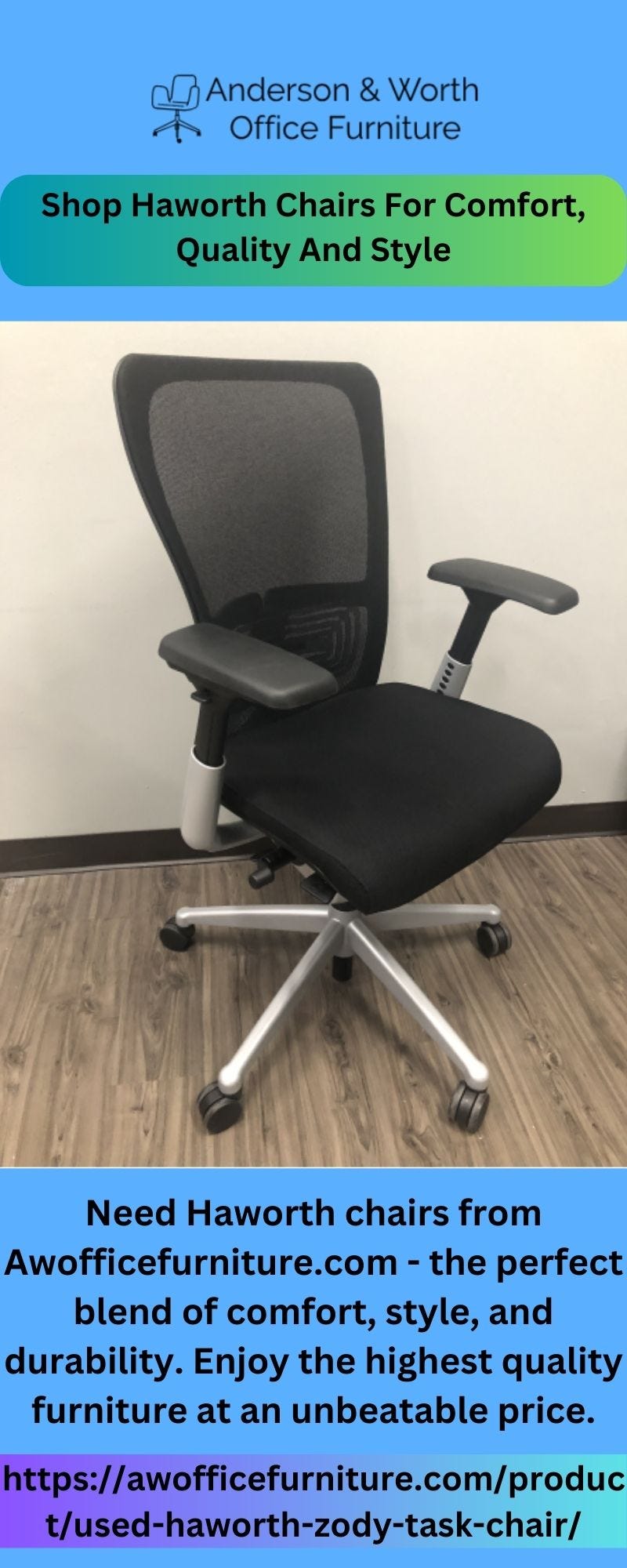 Shop Haworth Chairs For Comfort, Quality And Style Anderson & Worth