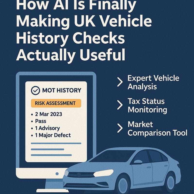 How AI Is Finally Making UK Vehicle History Checks Actually Useful
