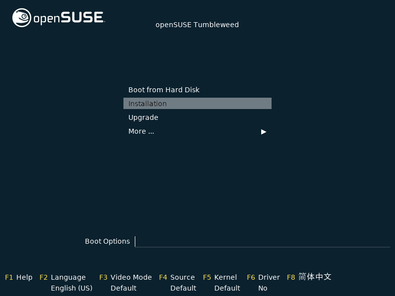 Remote installation of openSUSE