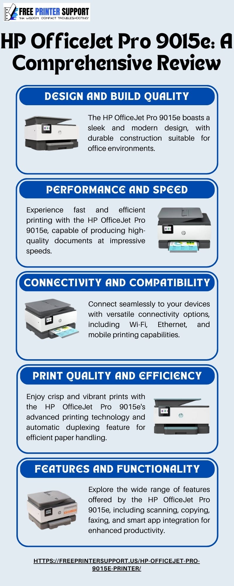 HP OfficeJet Pro 9015e A Comprehensive Review Freeprintersupport