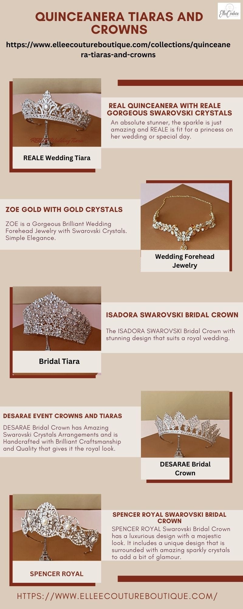 Elegant Quinceañera Tiaras And Jewelry - Find Your Perfect Crown From ...