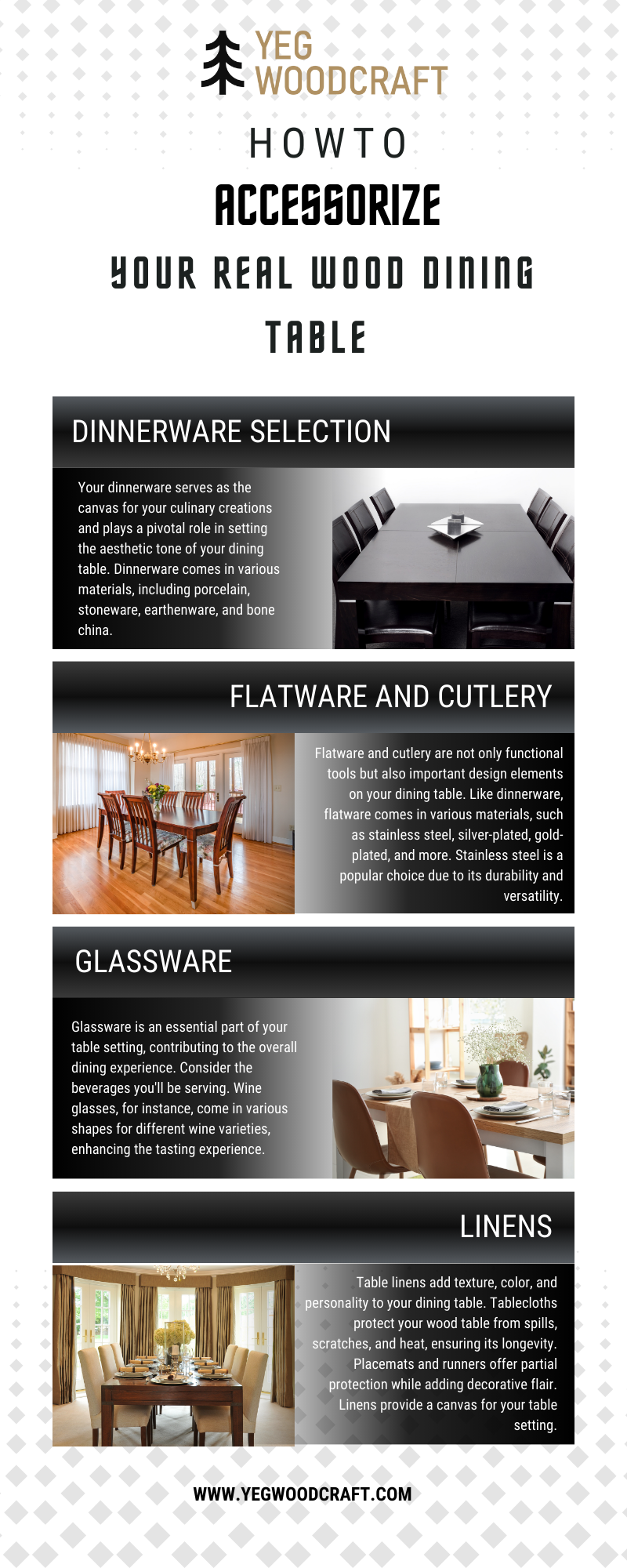 How To Accessorize Your Real Wood Dining Table YEG Woodcraft Medium