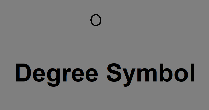How to Type Degree Symbol °. When working with text documents, it ...