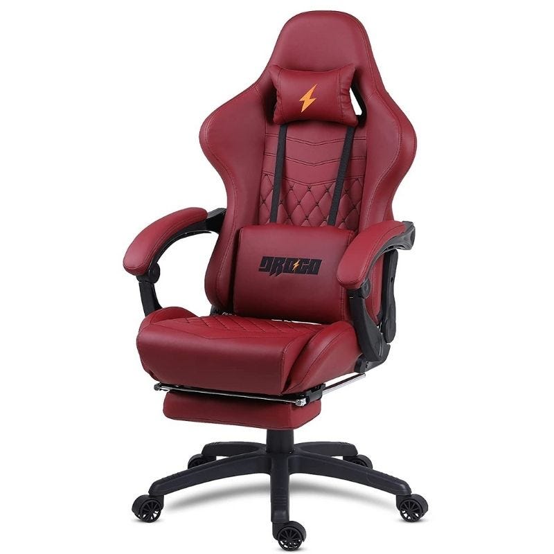 Ergonomic Office Gaming Chair. Lumbar massager Linkage armrest design