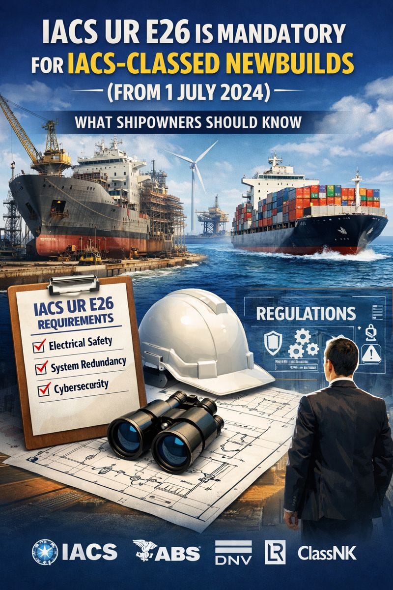 Why IACS UR E26 Should Be Considered as “Non-Optional” for Shipowners