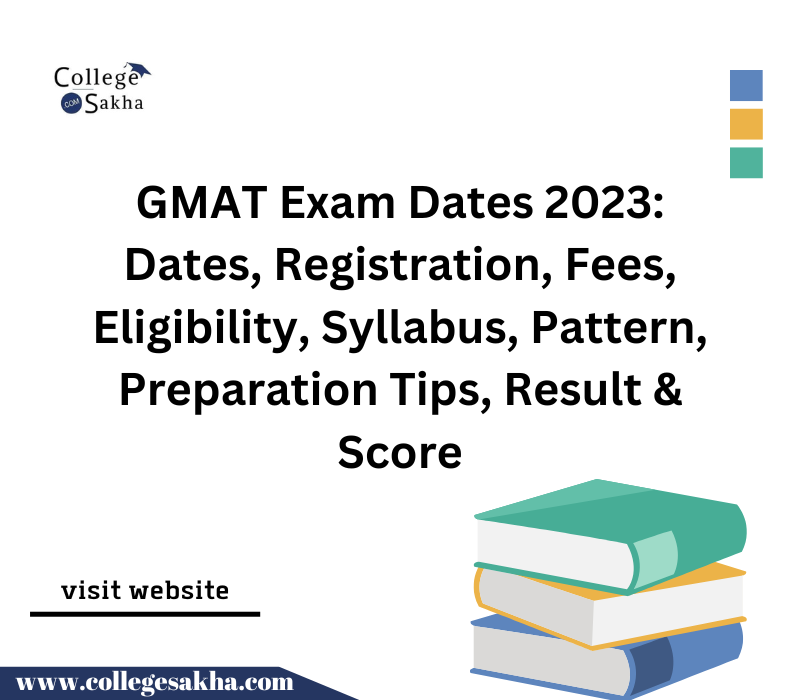 GMAT Exam Dates 2023 Dates, Registration, Fees, Eligibility, Syllabus