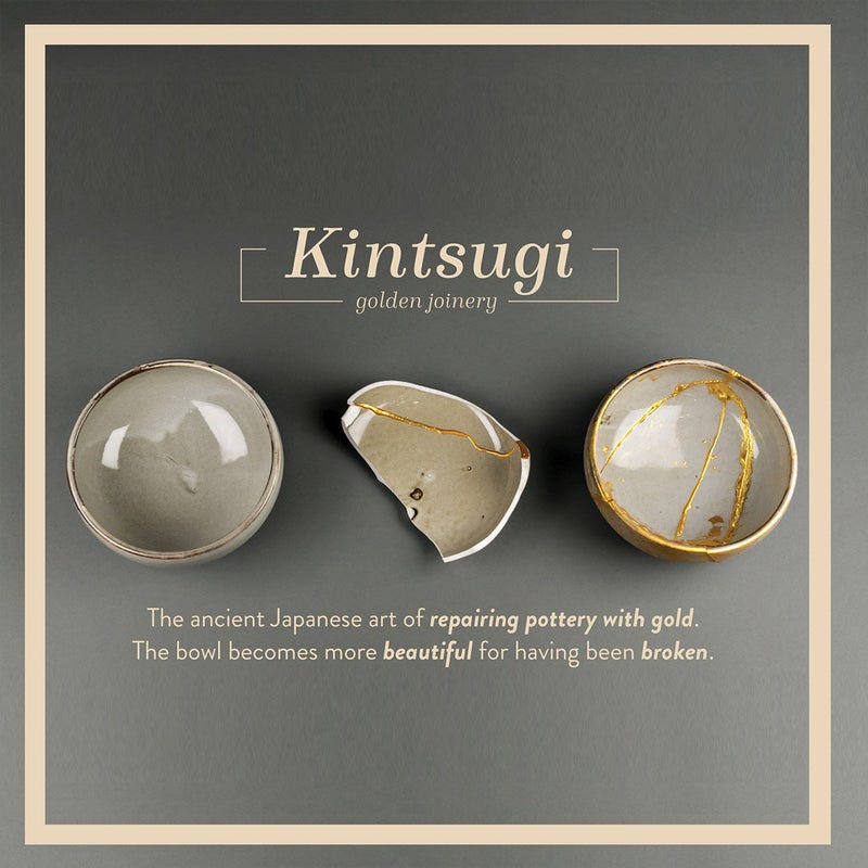 KINTSUGI: THE GOLDEN HEALING. Philosophy of embracing the beauty of…, by  Anushka bhawsar