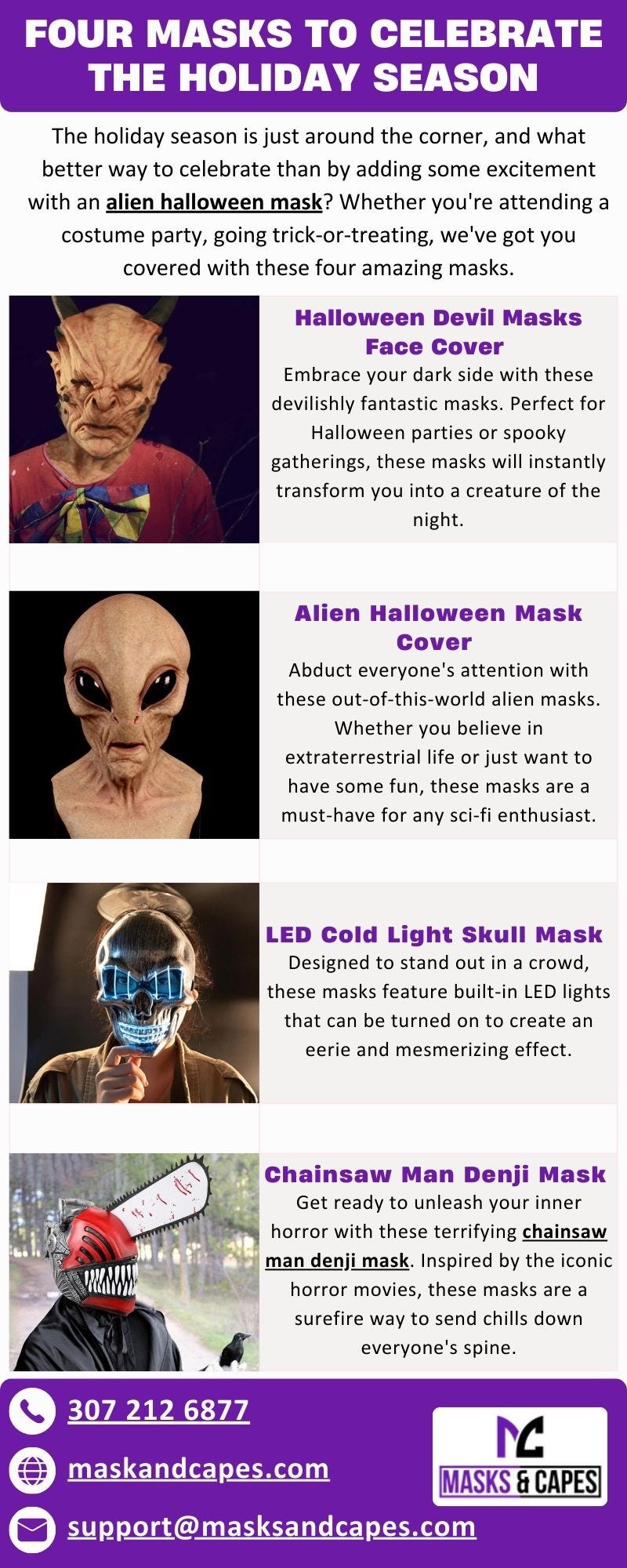 Four Masks To Celebrate The Holiday Season - Masks and Capes - Medium
