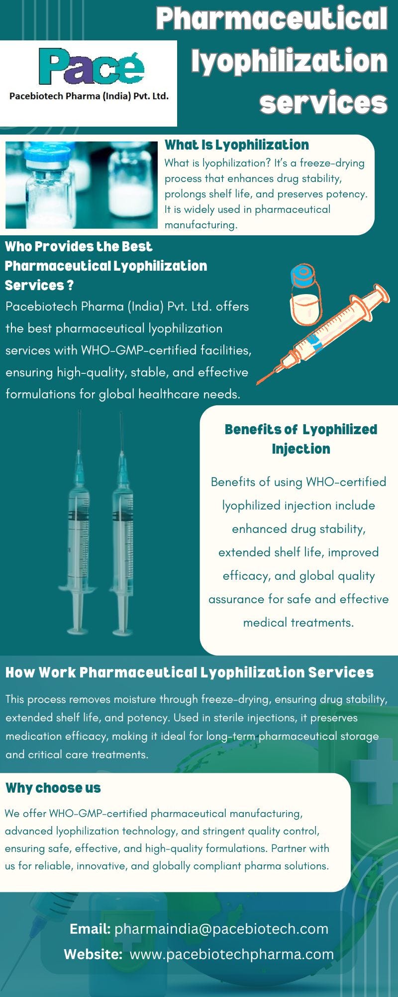 Pharmaceutical Lyophilization Services by Pacebiotech Pharma (India) Pvt. Ltd.