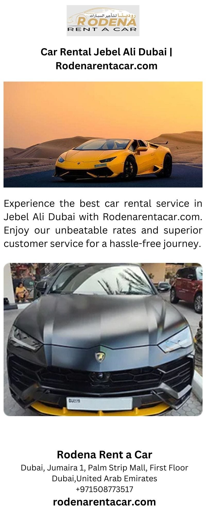 Car Rental Jebel Ali Dubai | Rodenarentacar.com - Rodena Rent a Car - Medium