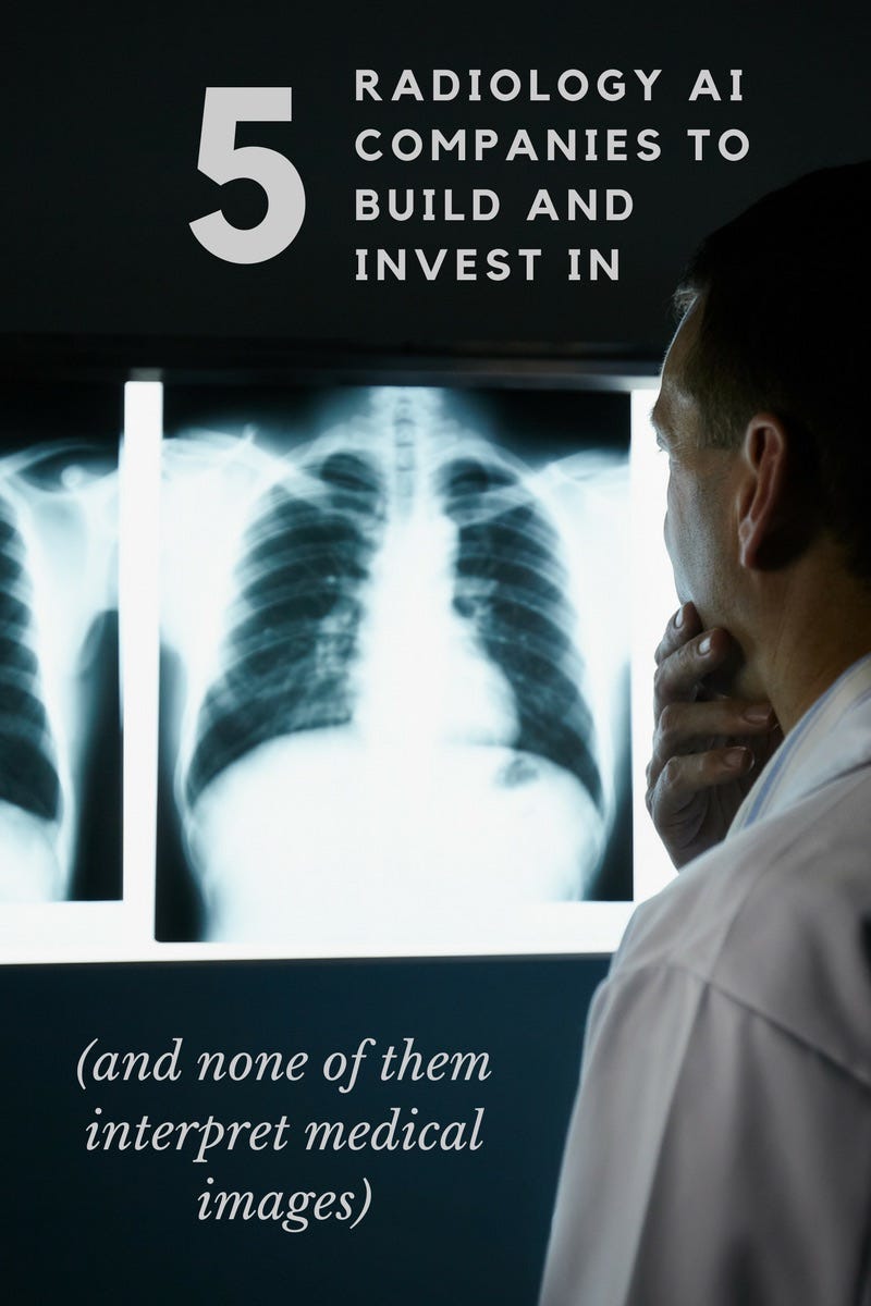 5 Radiology Artificial Intelligence companies to build and invest in