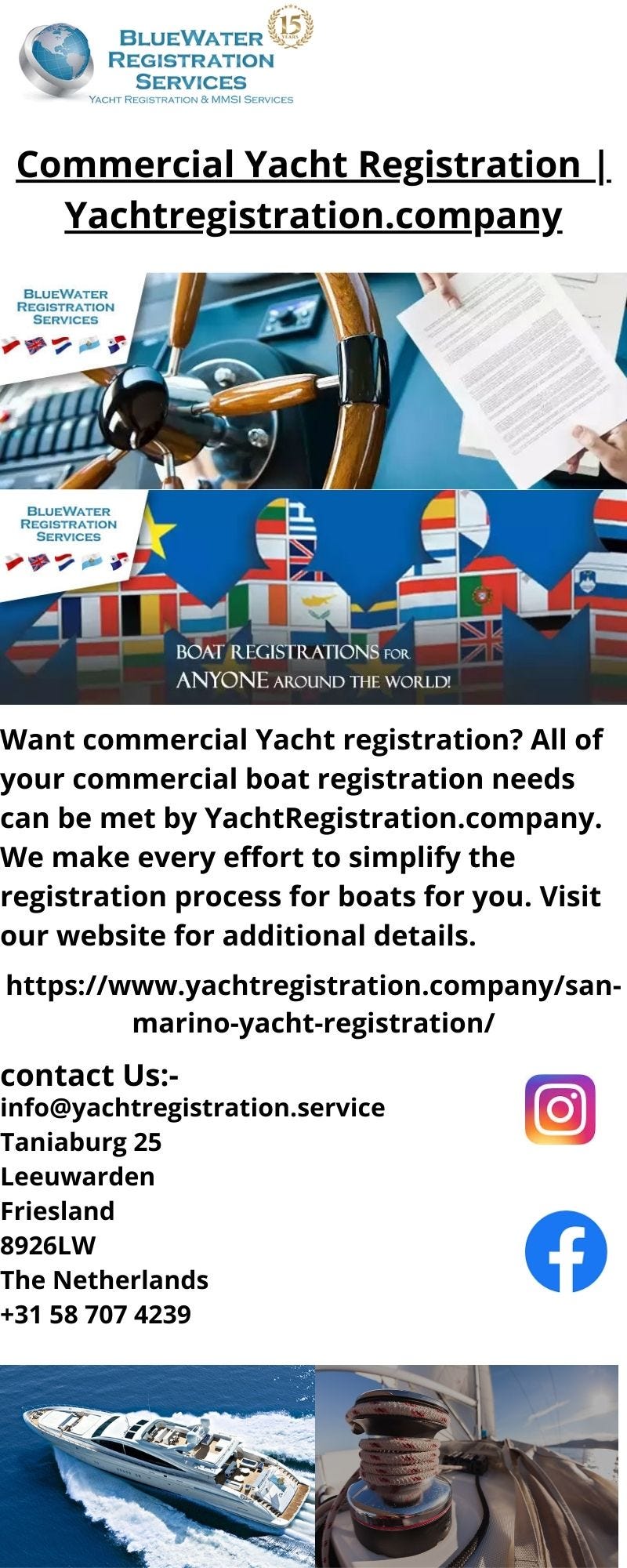 Commercial Yacht Registration