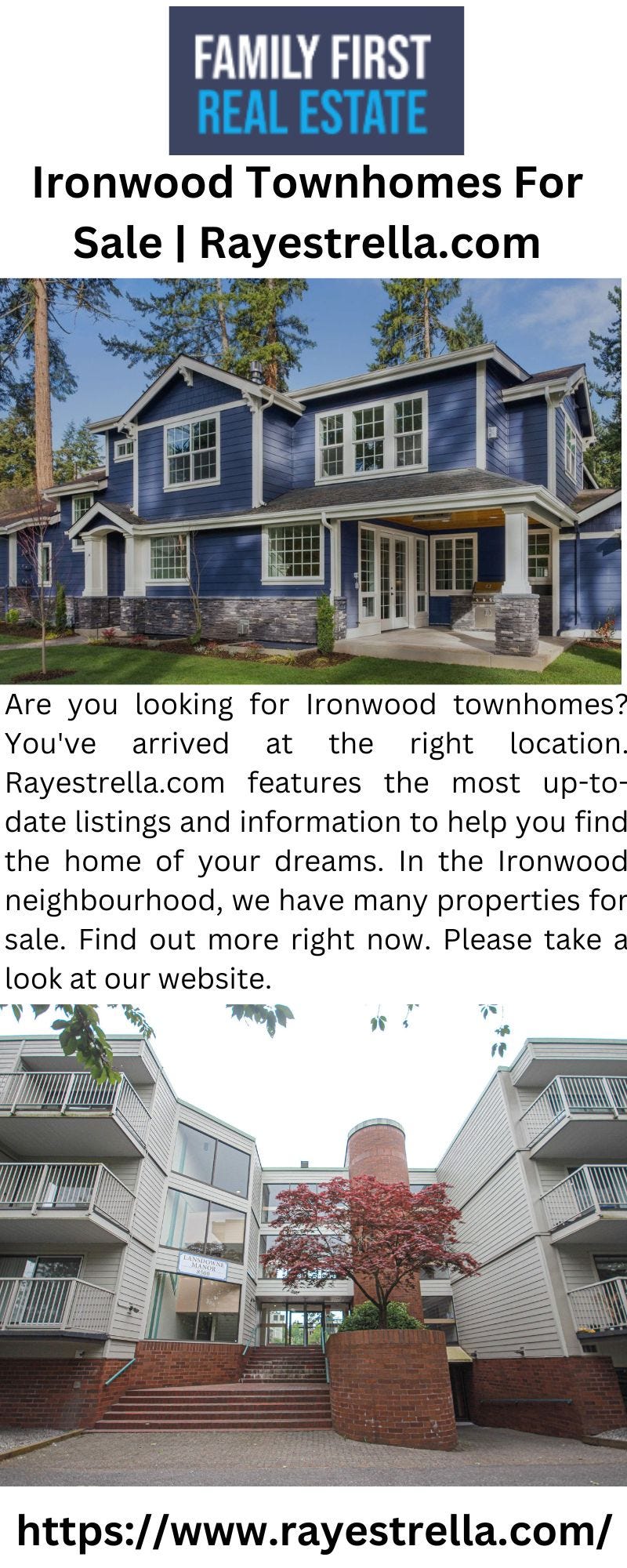 Ironwood Townhomes For Sale Family First Real