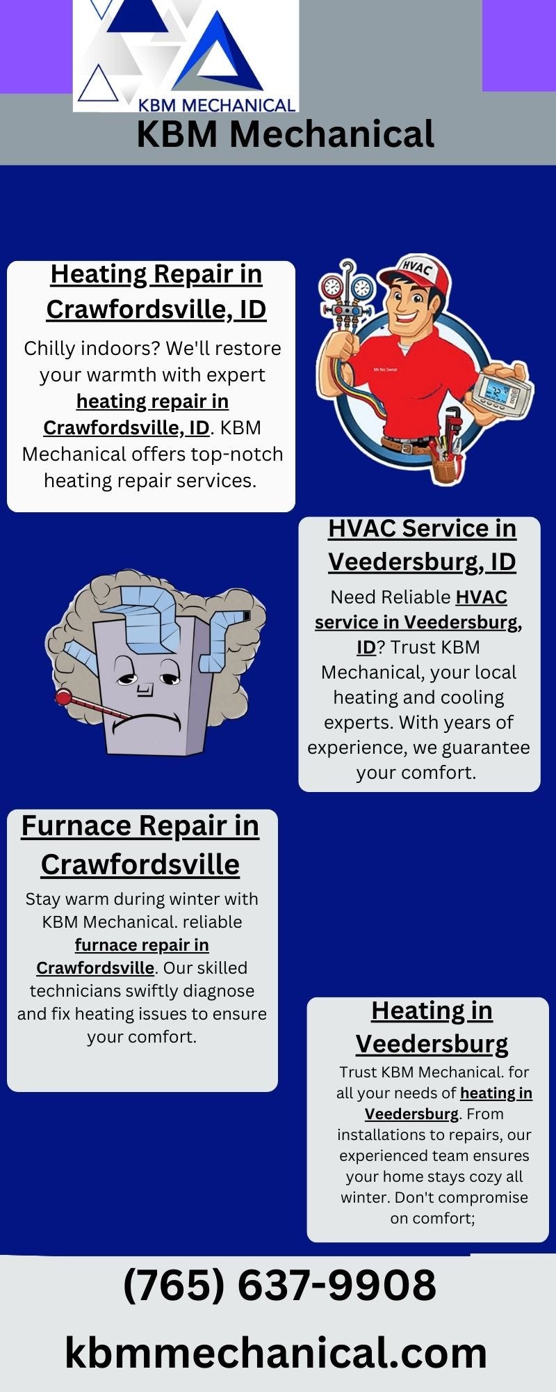 HVAC Service in Veedersburg, ID Kbmmechanical Medium