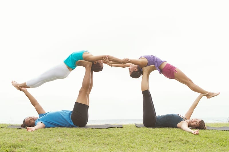 4 Person Yoga poses. 4 Person yoga poses by Yogatips Medium(06)