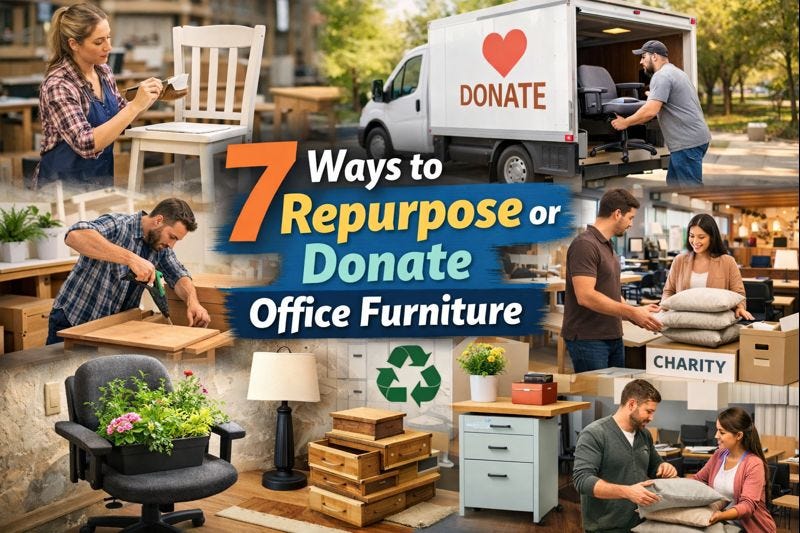 7 Ways to Repurpose or Donate Office Furniture