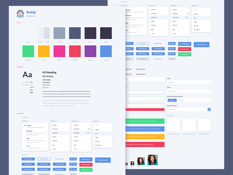 Style Guides by Pro Designers. A selection of UI and brand style…, by Emma  Drews, Inspiration Supply