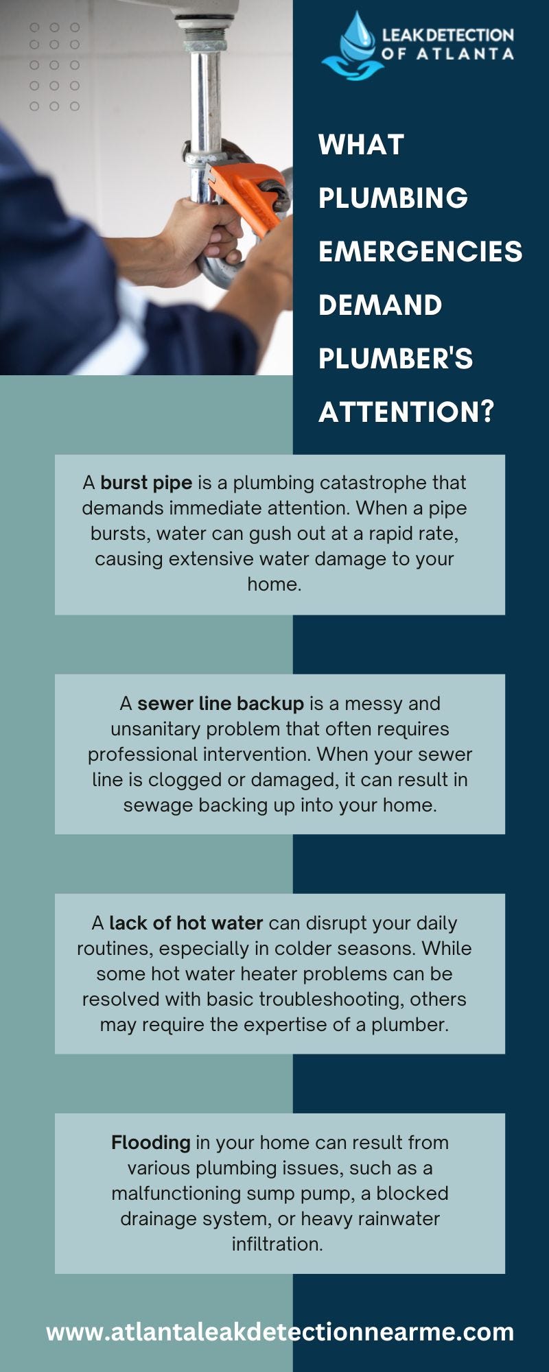 What Plumbing Emergencies Demand Plumber Attention? Leak Detection of
