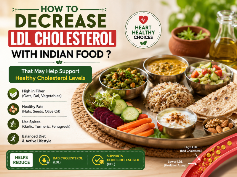 How to Decrease LDL Cholesterol with Indian Food ?