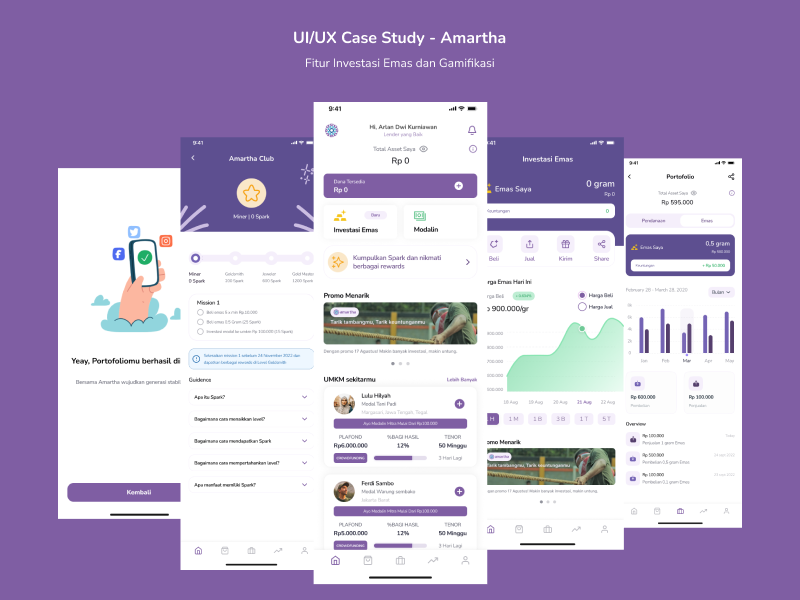 UI/UX Case Study — Amartha Fitur Investasi Emas dan Gamifikasi | by ...