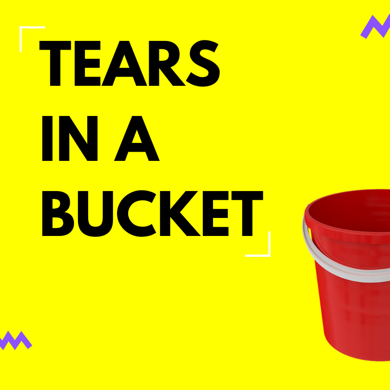 Tears 😭 in a Bucket. When people cry, they’re experiencing… by Tobi