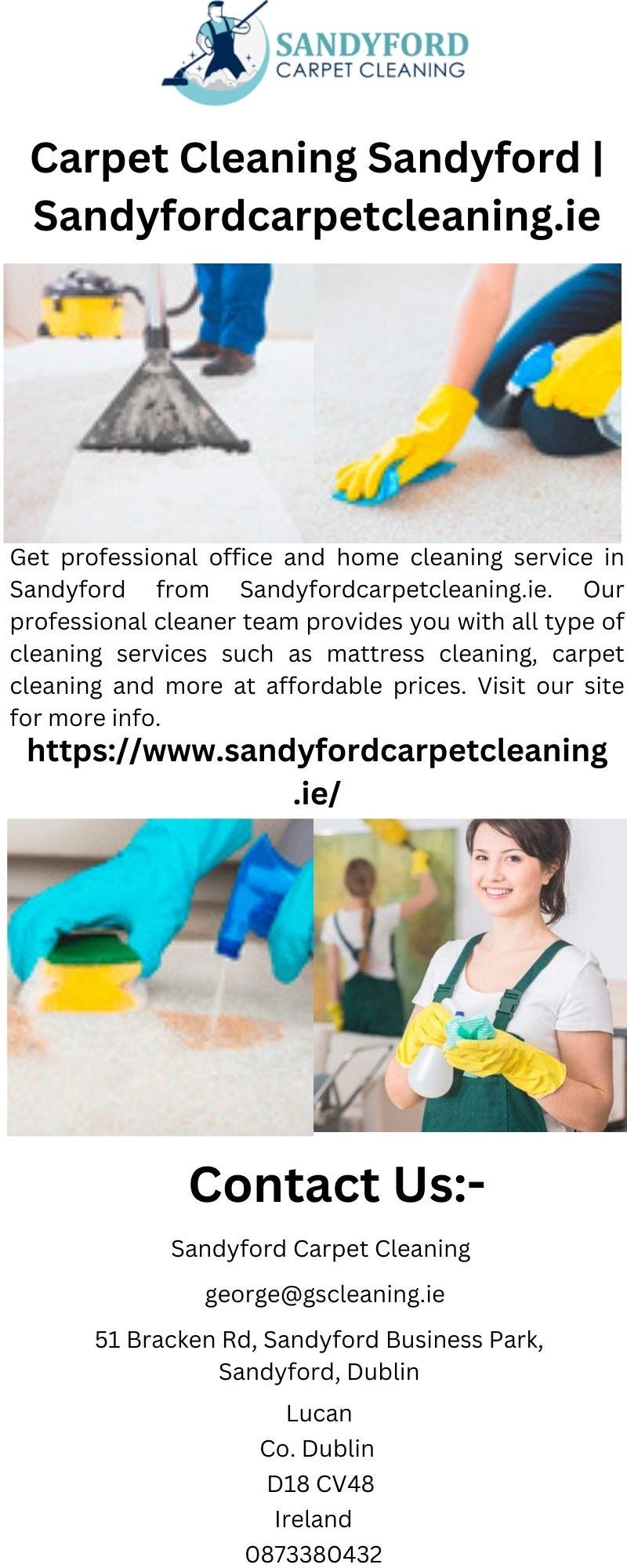 Carpet Cleaning Sandyford Sandyfordcarpetcleaning.ie Sandy Ford