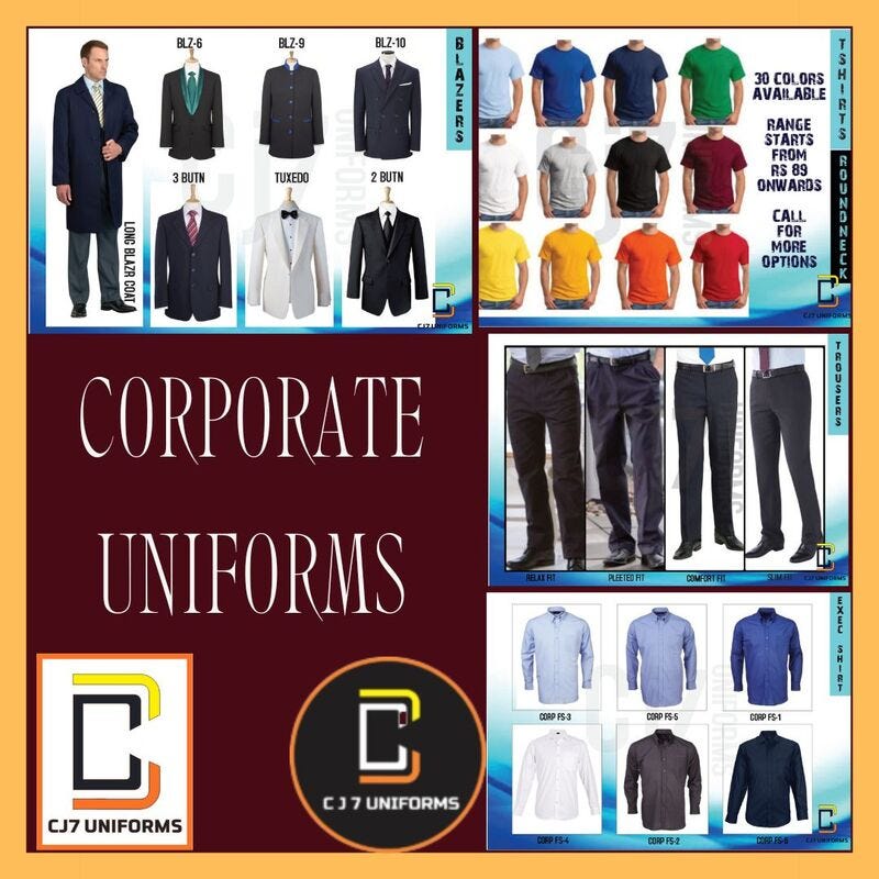 Best Corporate Uniforms in Chennai By CJ7 Uniforms. CJ7uniforms Medium
