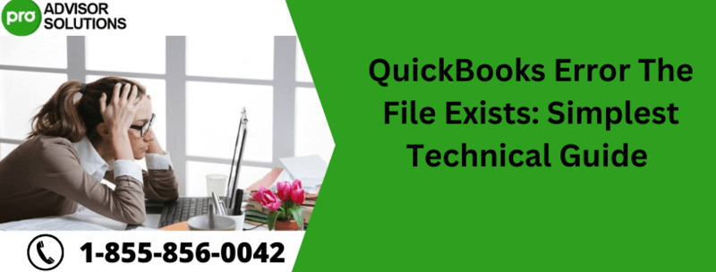 Quick guide to easily resolve QuickBooks Error The File Exists - John ...