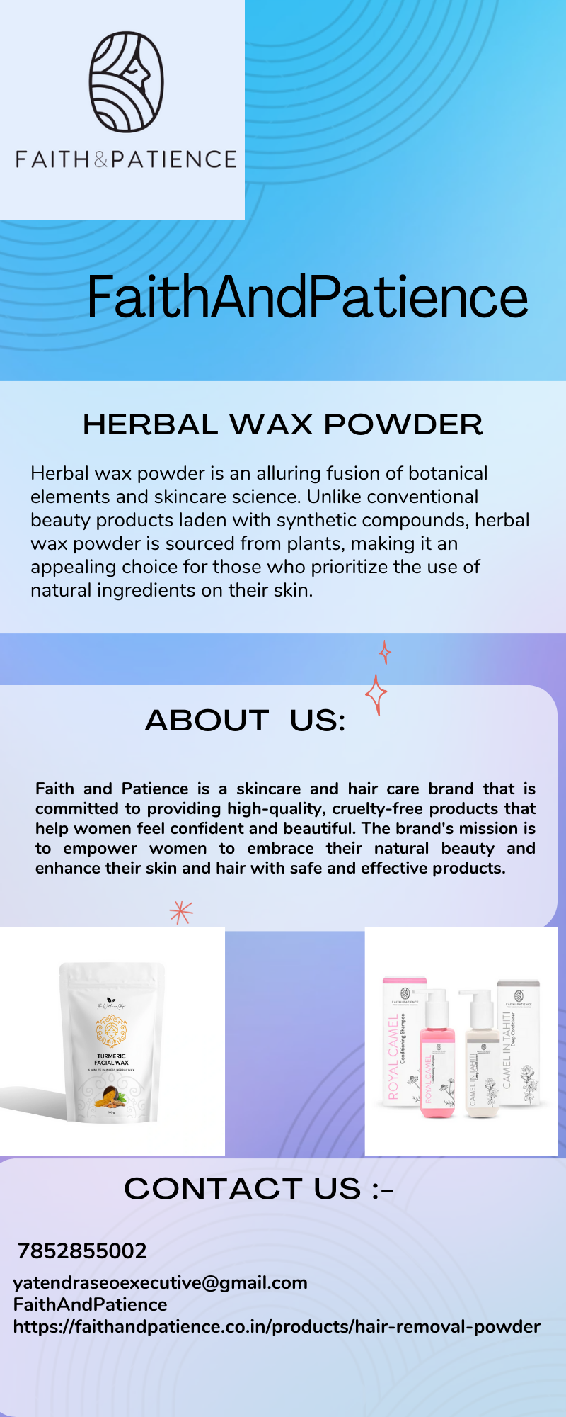 hair removal powder Faith And Patience Medium