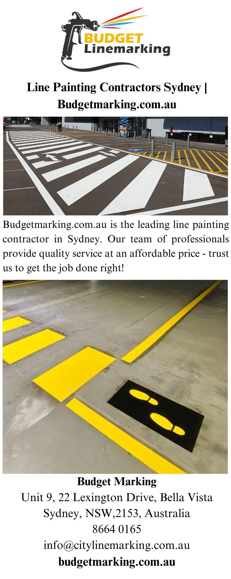 Line Painting Contractors Sydney Budgetmarking