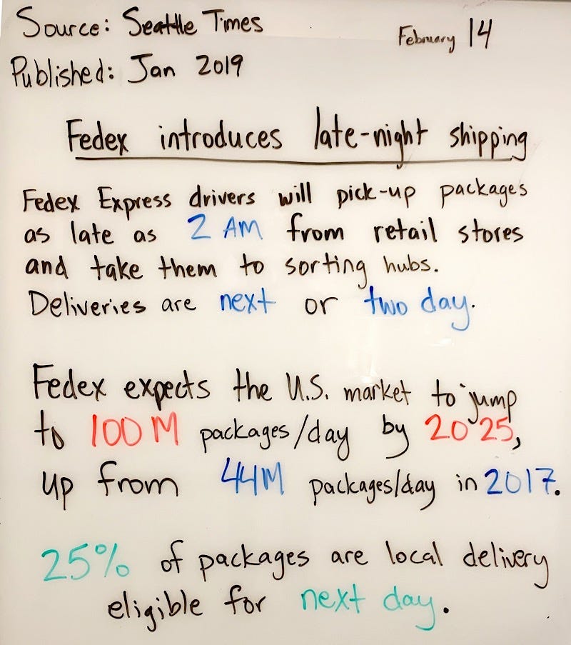 Fedex Introduces LateNight Shipping by Danny Sheridan Fact of the