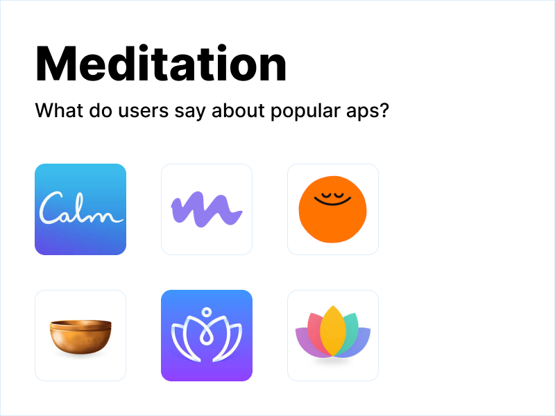 What do users say about popular mobile apps for meditation? by Smart
