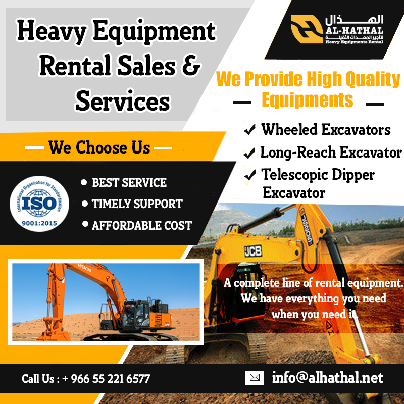 Heavy Equipment Rental Services We provide our clients with the best
