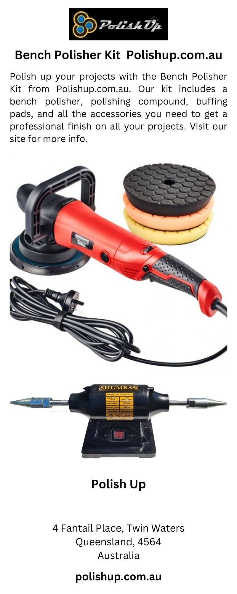 Bench Polisher Kit Polishup Medium