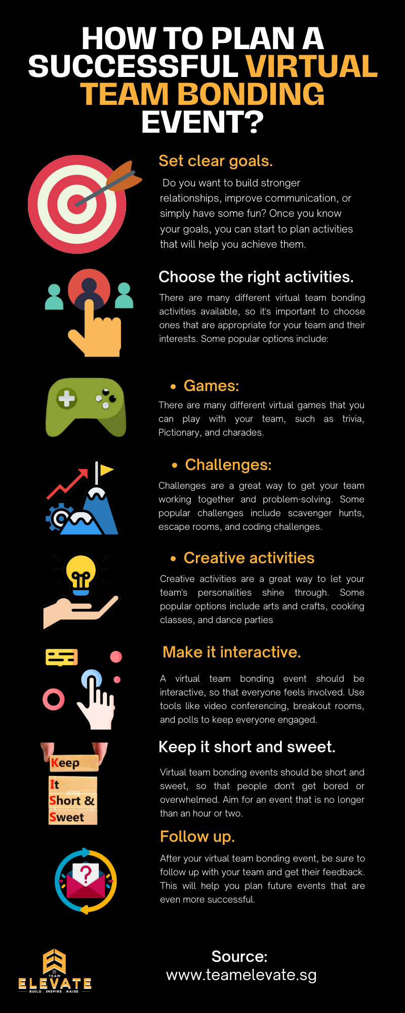 How to Plan a Successful Virtual Team Bonding Event? Team Elevate