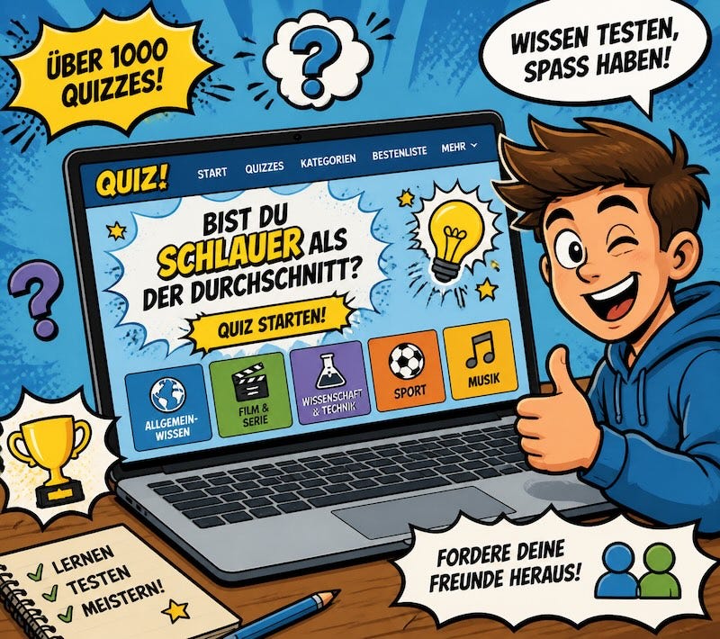 50 Quiz Webseiten zum Rätseln und Zeitvertreib