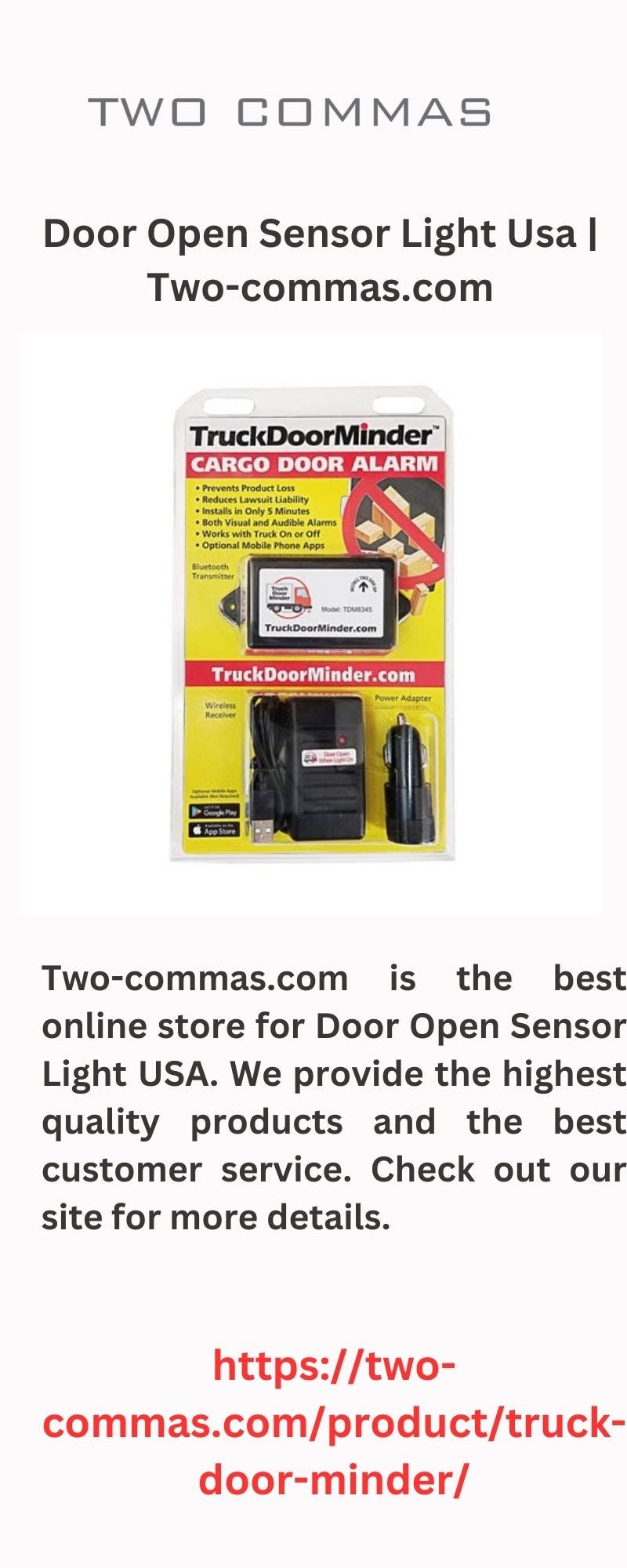Door Open Sensor Light Usa Medium
